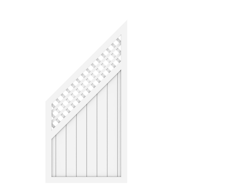 LONGLIFE RIVA mit Gitter Anschluss weiß 90x180 auf 90cm