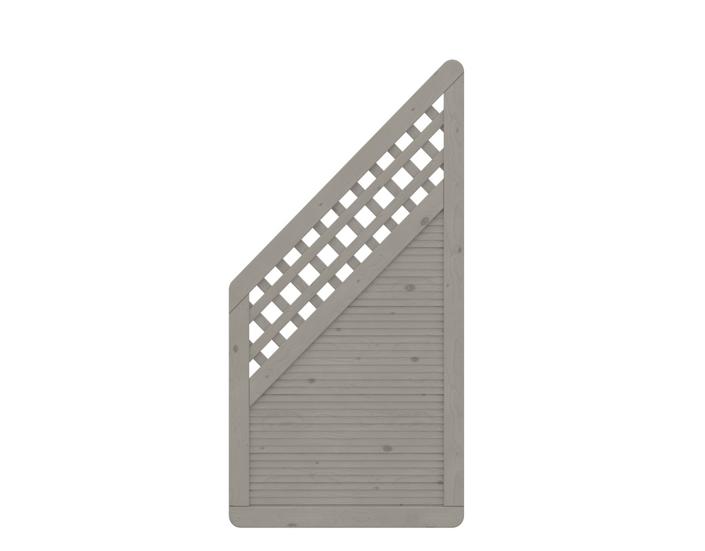 ARZAGO Anschluss mit Gitter, grau 90x179 auf 90cm