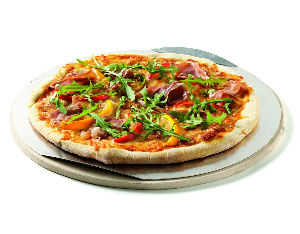 Pizzastein Ø 26cm, empfehlenswert für alle Holzkohlegrills ab 47cm Ø und