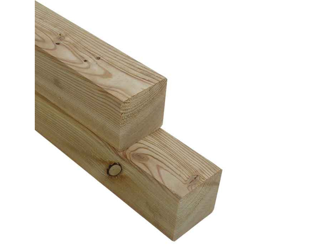 90X90mm Kreuzholzpfosten Lärche 2,10m, KD ca. 18% HF