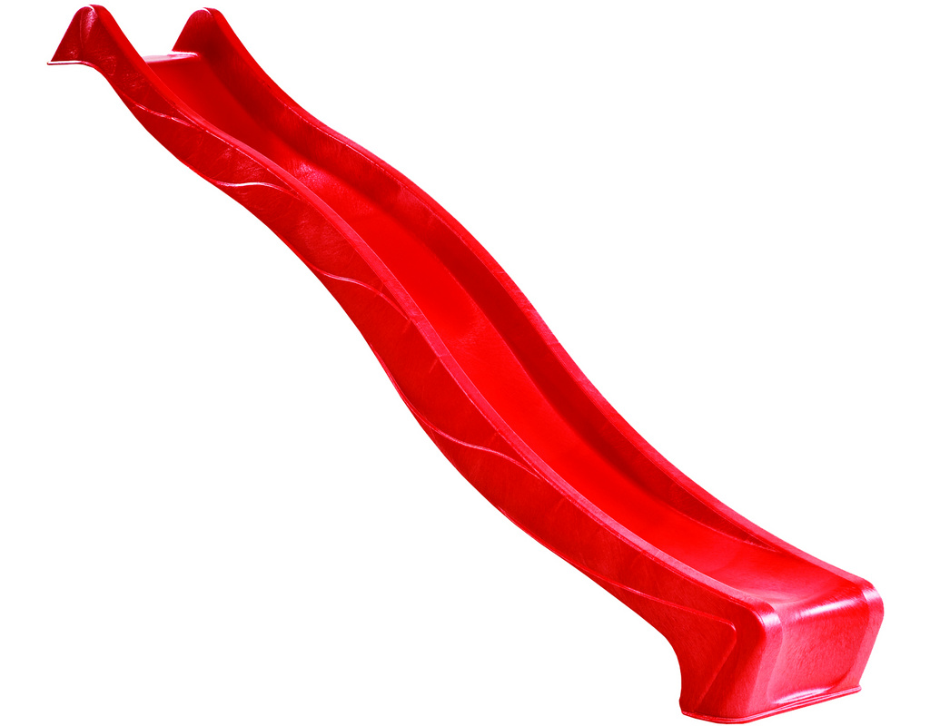 Rutschwanne klein für Podesthöhe 120cm rot