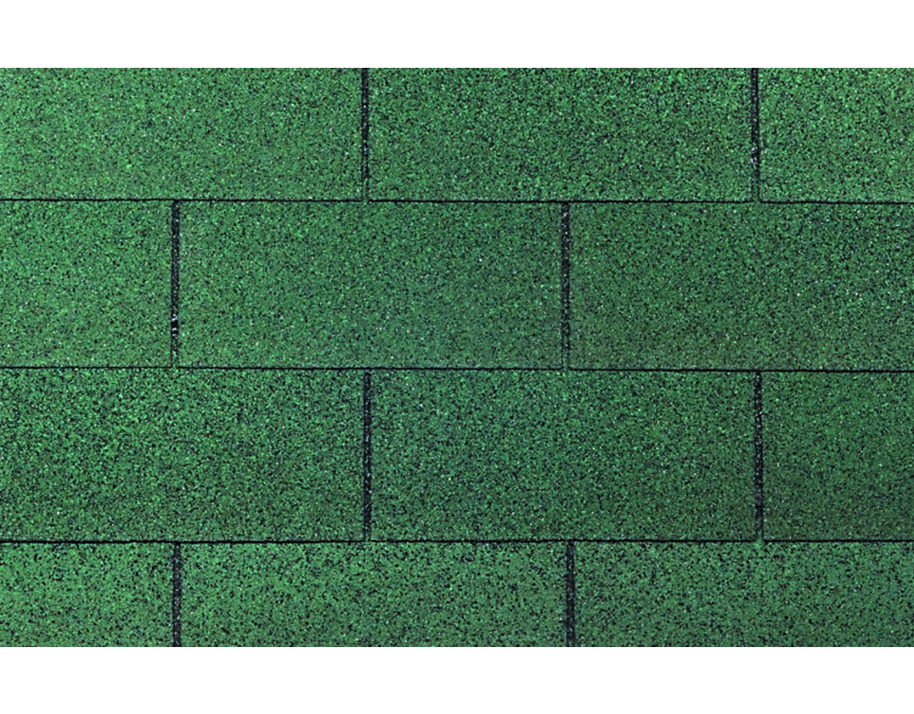 Dachschindeln Rechteck grün 3 m² / Set