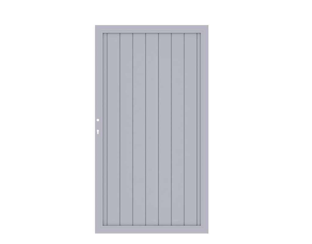 LONGLIFE RIVA Tor + Schloss grau (98 x 180)