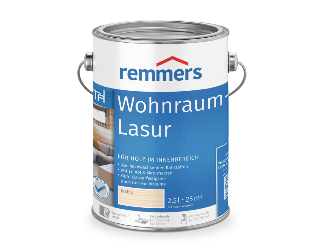 Wohnraum-Lasur Weiß 2,5 l
