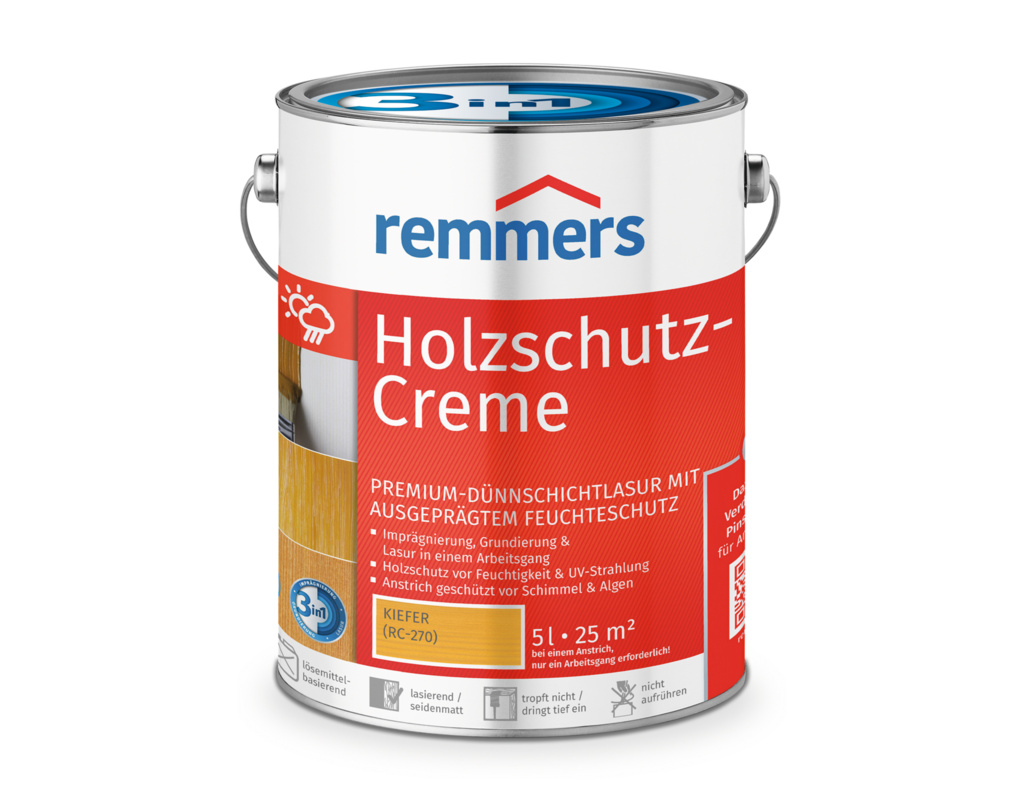 Holzschutz-Creme Kiefer 5 l