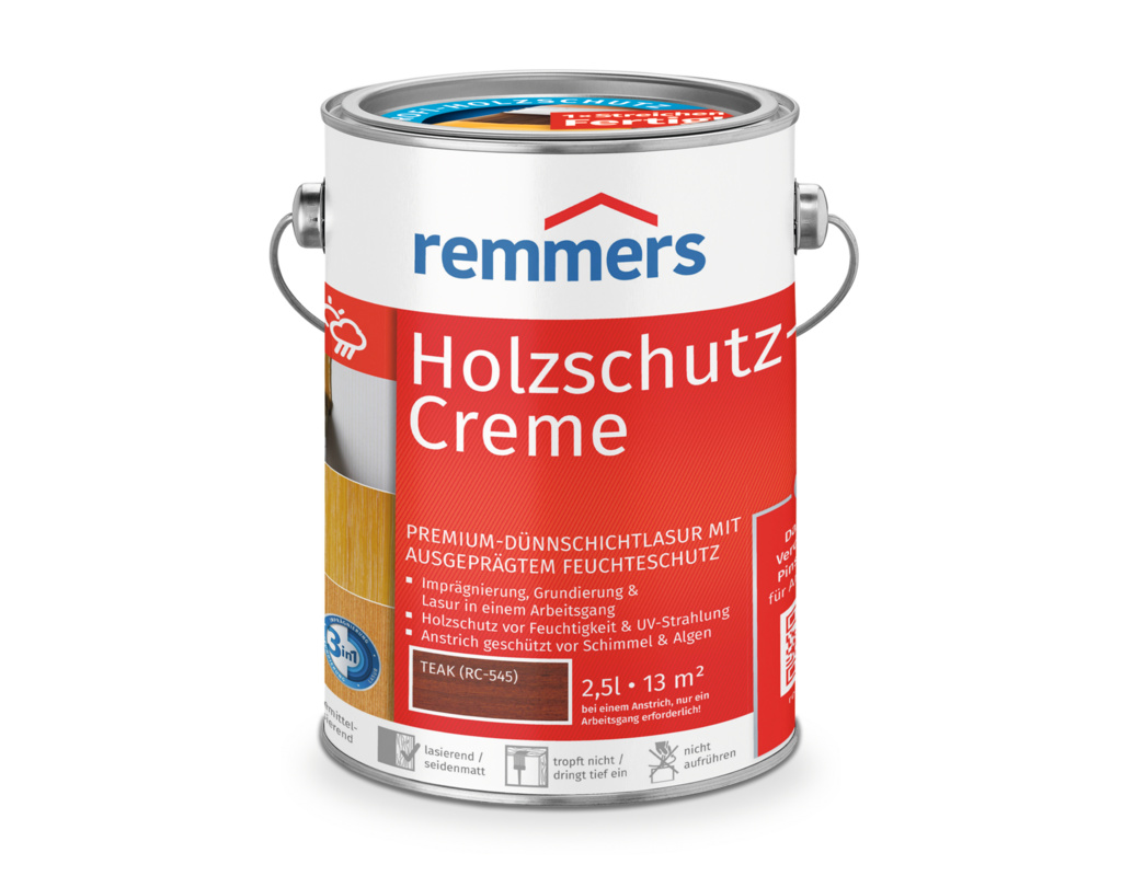 Holzschutz-Creme Teak 2,5 l