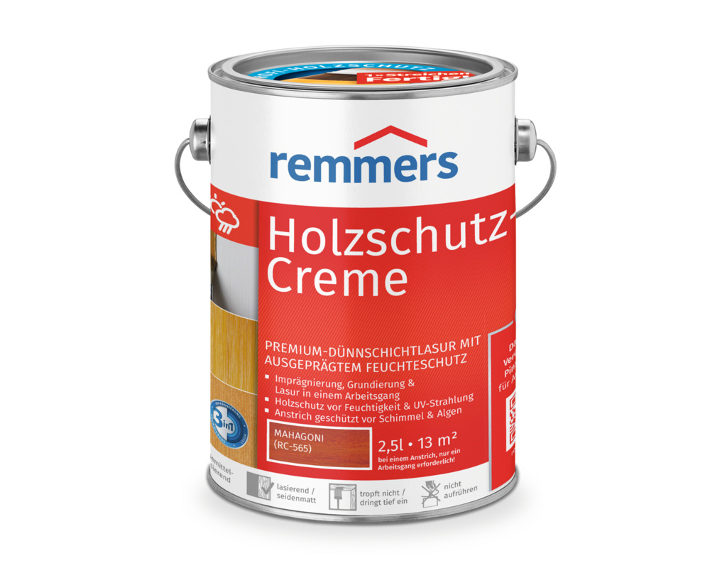 Holzschutz-Creme Mahagoni 2,5 l