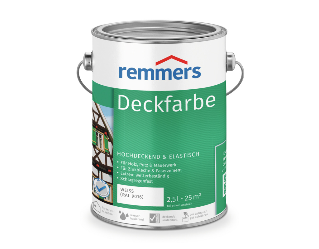 Deckfarbe Weiß RAL 9016 2,5 l