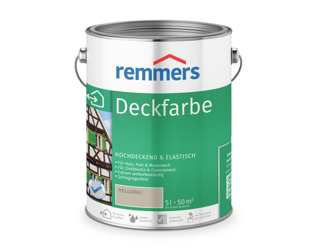 Deckfarbe Hellgrau 5 l