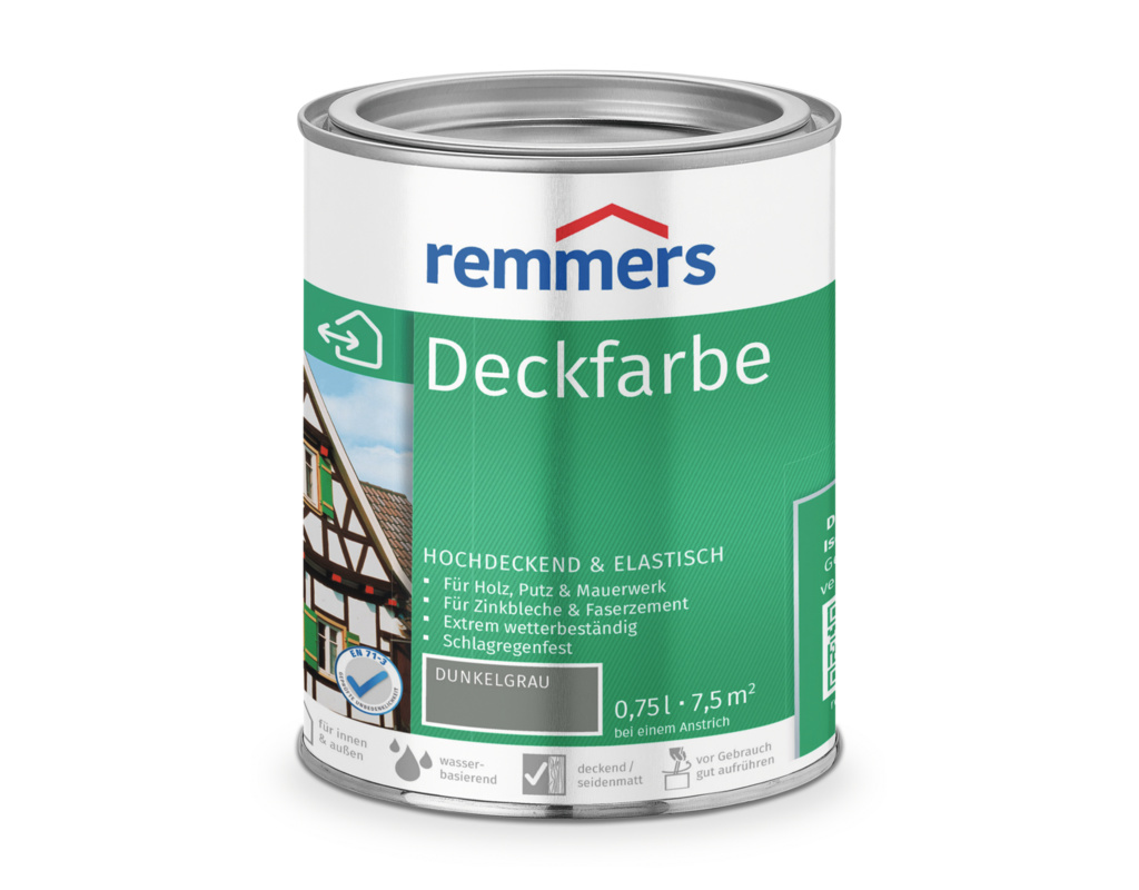 Deckfarbe Dunkelgrau 750 ml