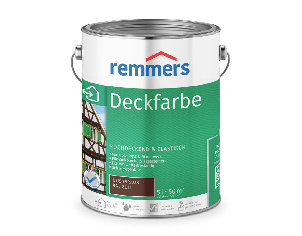 Deckfarbe Nussbraun 5 l
