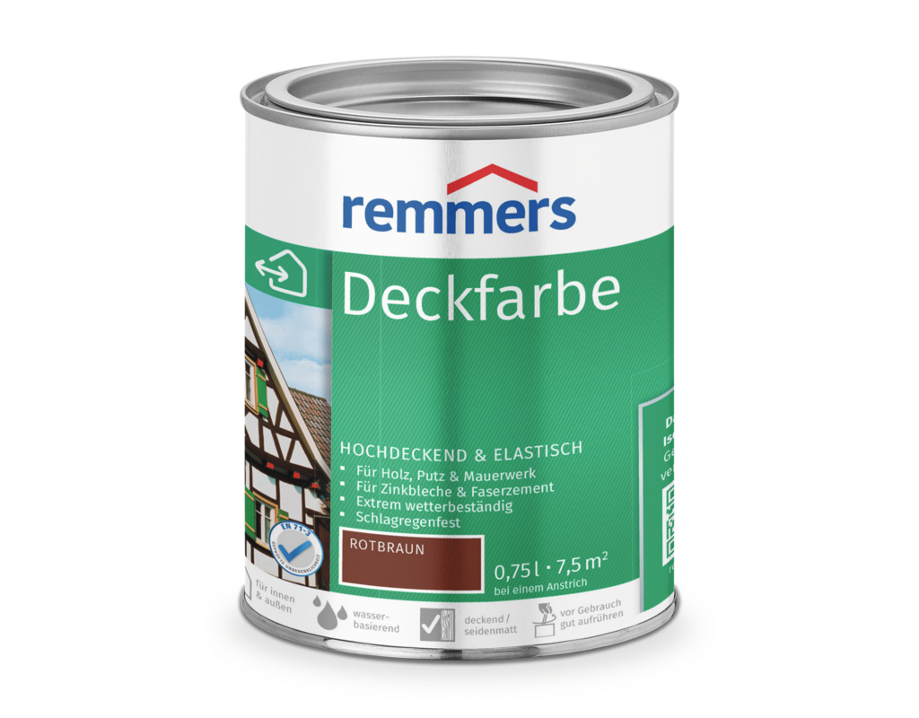 Deckfarbe Rotbraun 750 ml