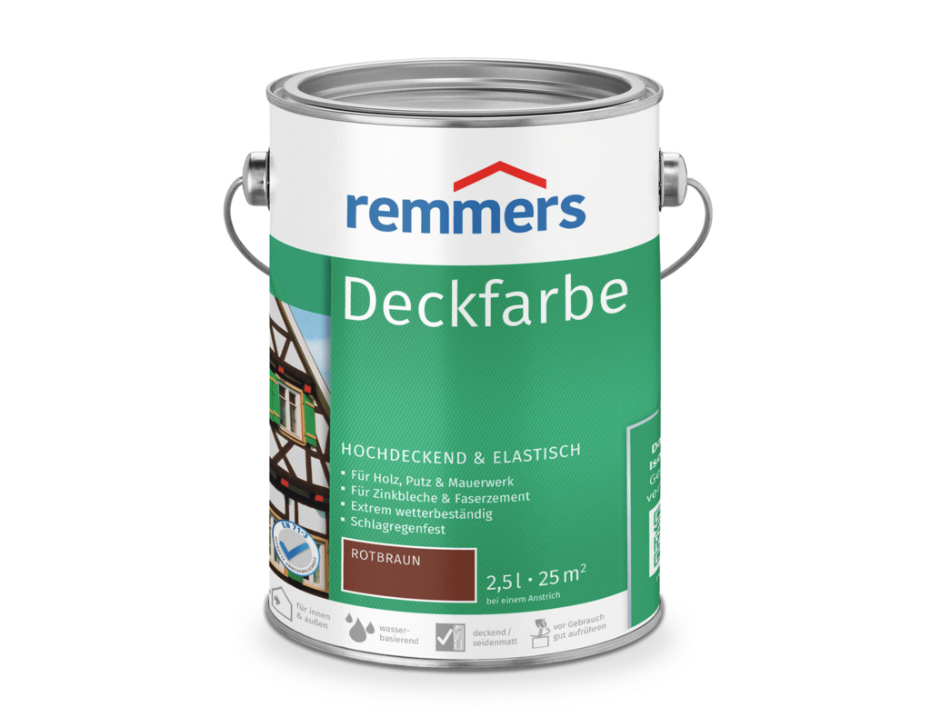 Deckfarbe Rotbraun 2,5 l