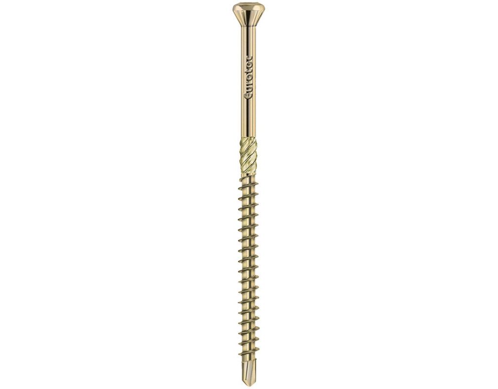 Hobotec Zierkopf 3,2x25mm Stahl gelb verzinkt, TX10 (500 Stück/Karton)