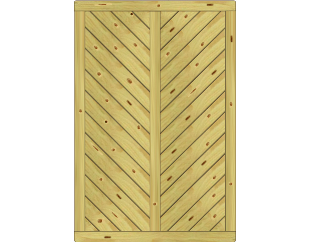 Lugano Dichtelement, Fichte KDI 120x180cm geschlossen