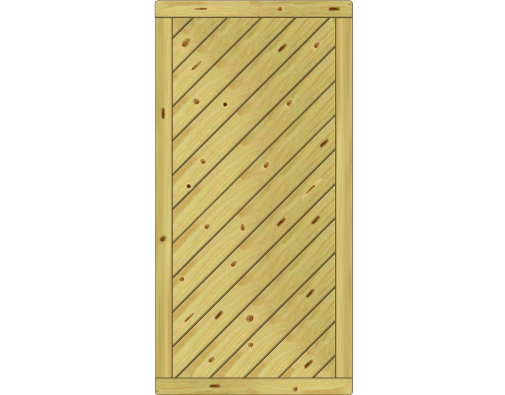 Lugano Dichtelement, Fichte KDI 90x180cm geschlossen