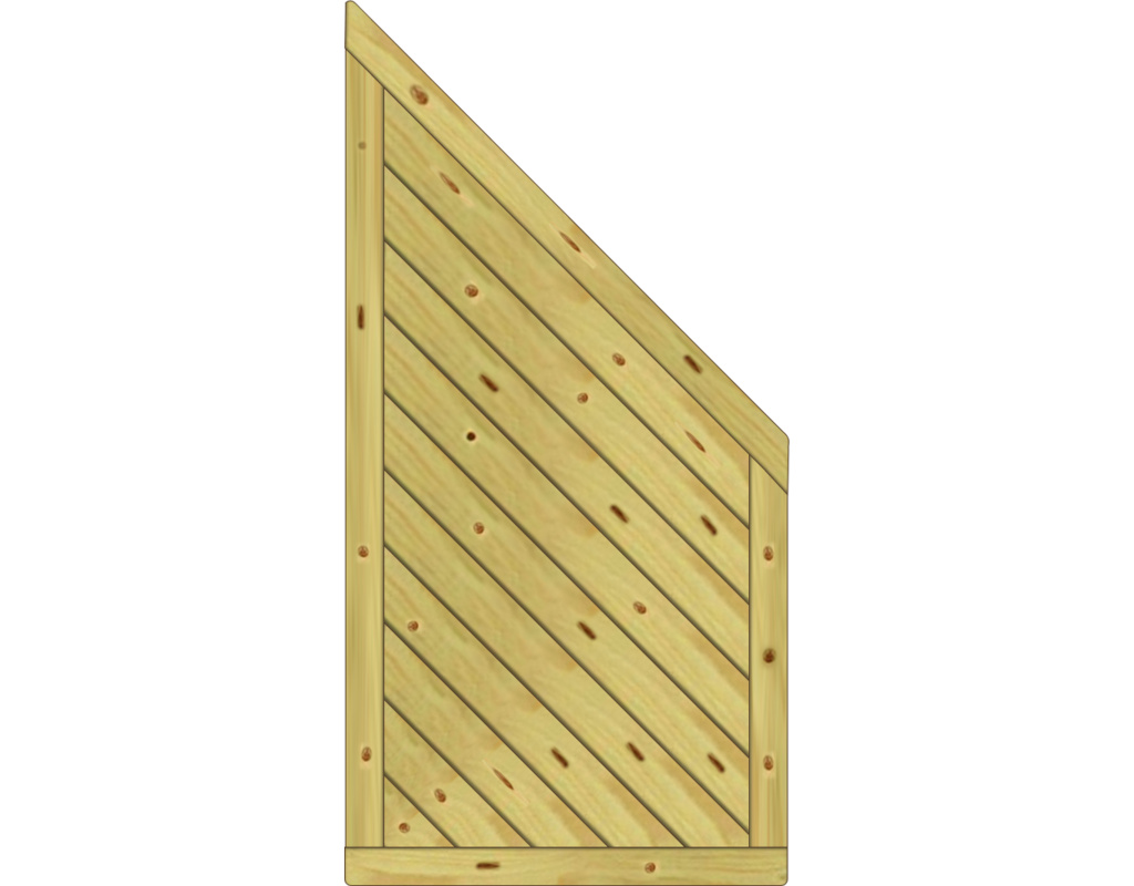 Lugano Dichtelement, Fichte KDI 90x180/90cm Abschluss