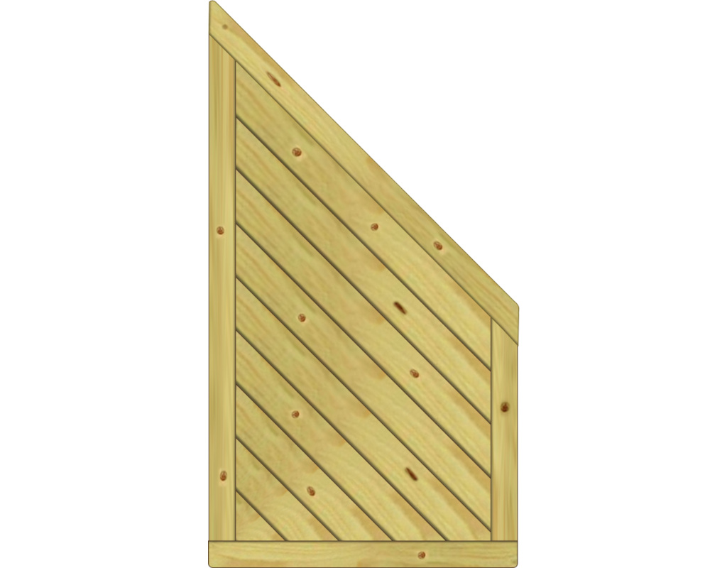 Lyon Dichtelement Fichte KDI 90x165/80cm Abschluss