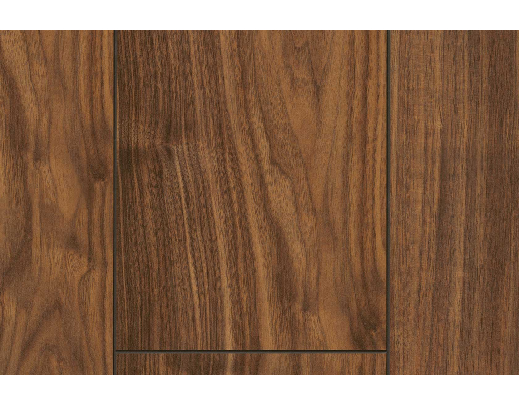 Laminat Trendtime 1 Walnuss Stabdiele Holzstruktur 4-seitig gefast 1285x158x8mm