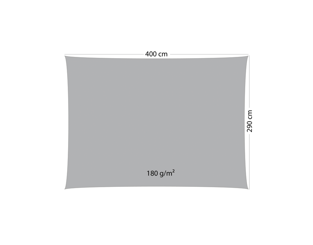 Sonnensegel anthrazit 180 g / qm (400 x 290)
