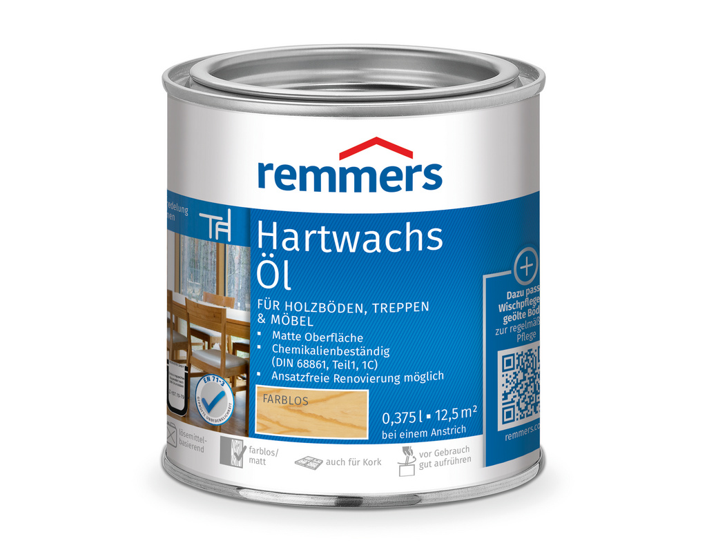 Hartwachs-Öl seidenmatt farblos 0,375 l