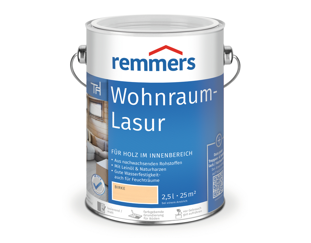 Wohnraum-Lasur Birke 2,5 l