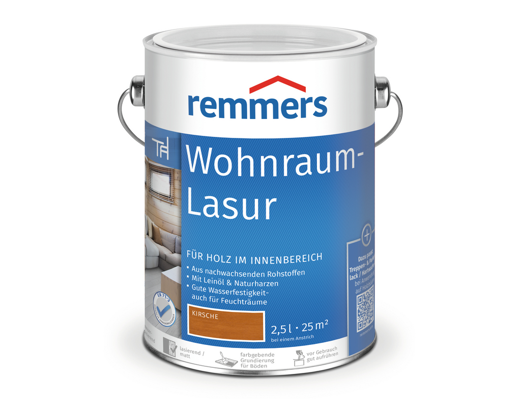 Wohnraum-Lasur Kirsche 2,5 l