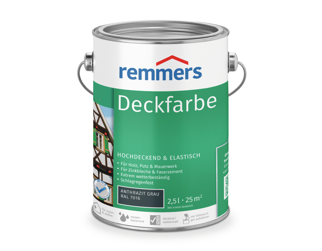 Deckfarbe Anthrazitgrau RAL 7016 2,5 l