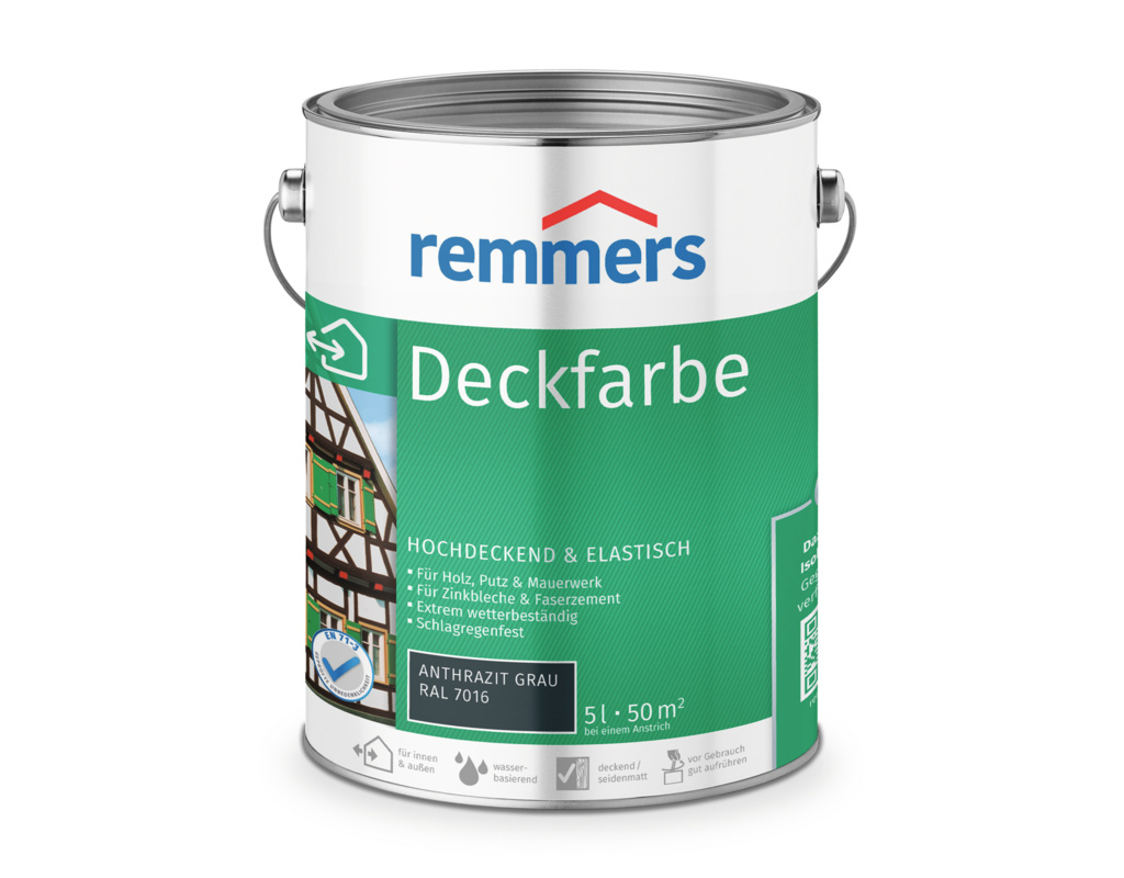 Deckfarbe Anthrazitgrau RAL 7016 5 l