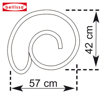 Kräuterspirale Balkon & Terrasse ( L57 x B42 x H29 cm inkl. Trennfolie)