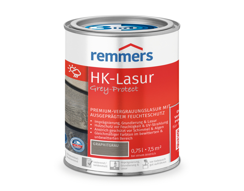HK-Lasur Graphitgrau 0,75 l