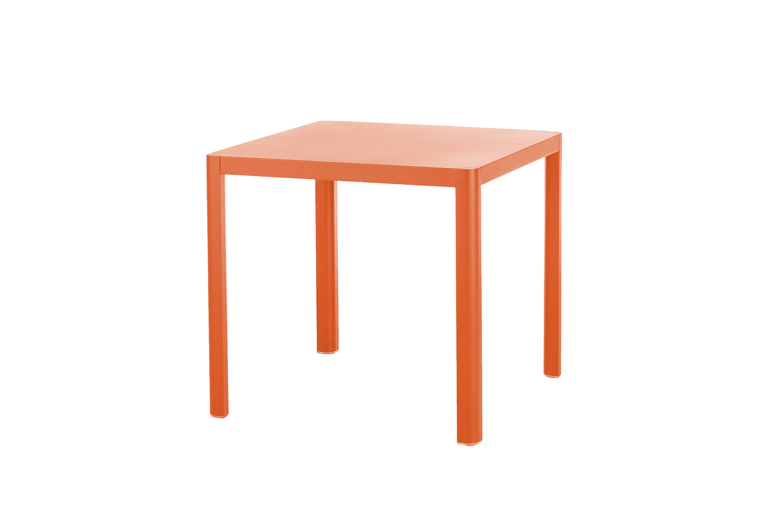 Kingston Tisch 80 x 80 cm (Aluminium ? neon orange)