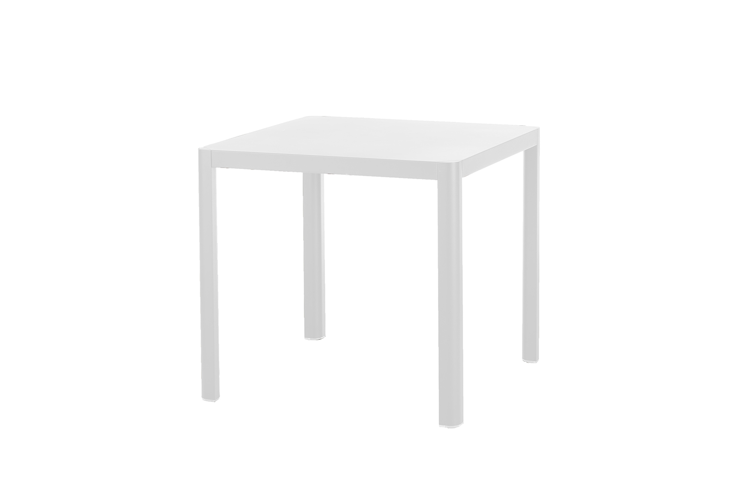 Kingston Tisch 80 x 80 cm (Aluminium ? weiß)