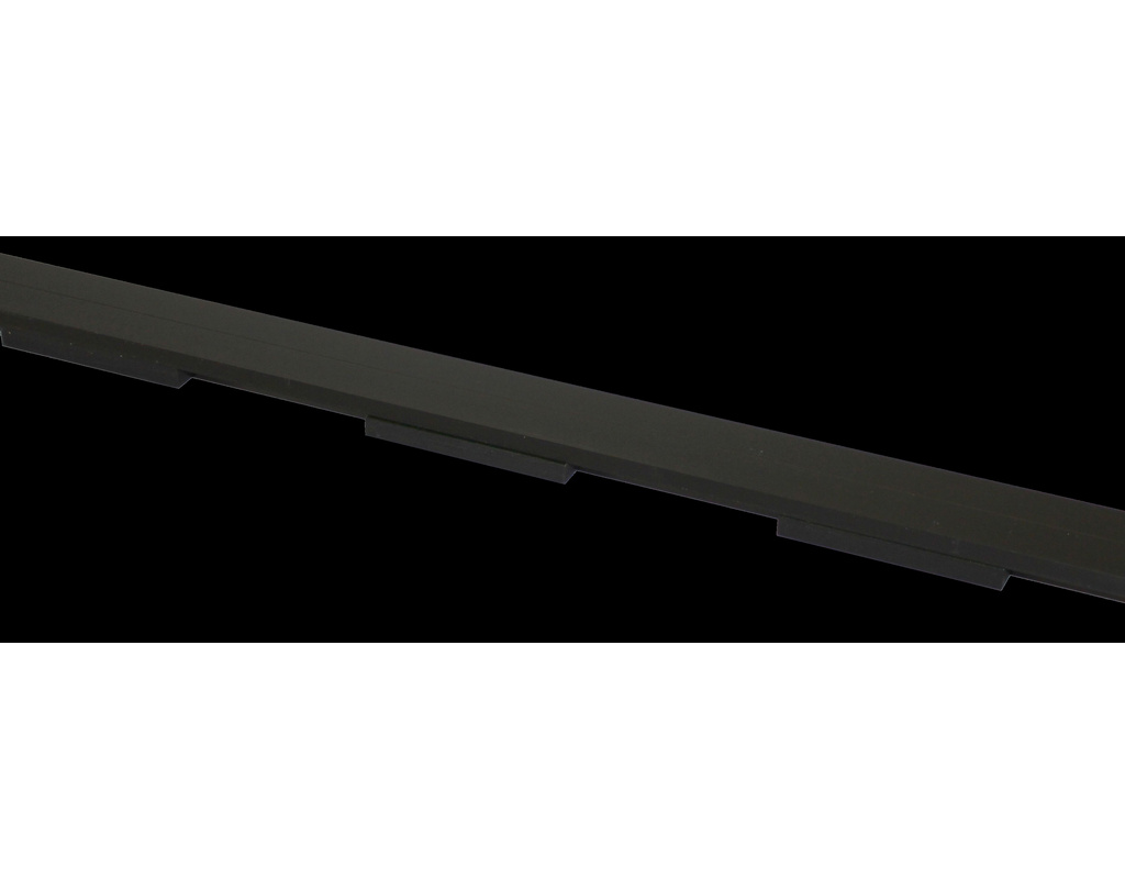 Terrassenmeister Alu-Schiene flach mit EPDM (Abmessung: Länge 2400mm, Breite: 55mm)