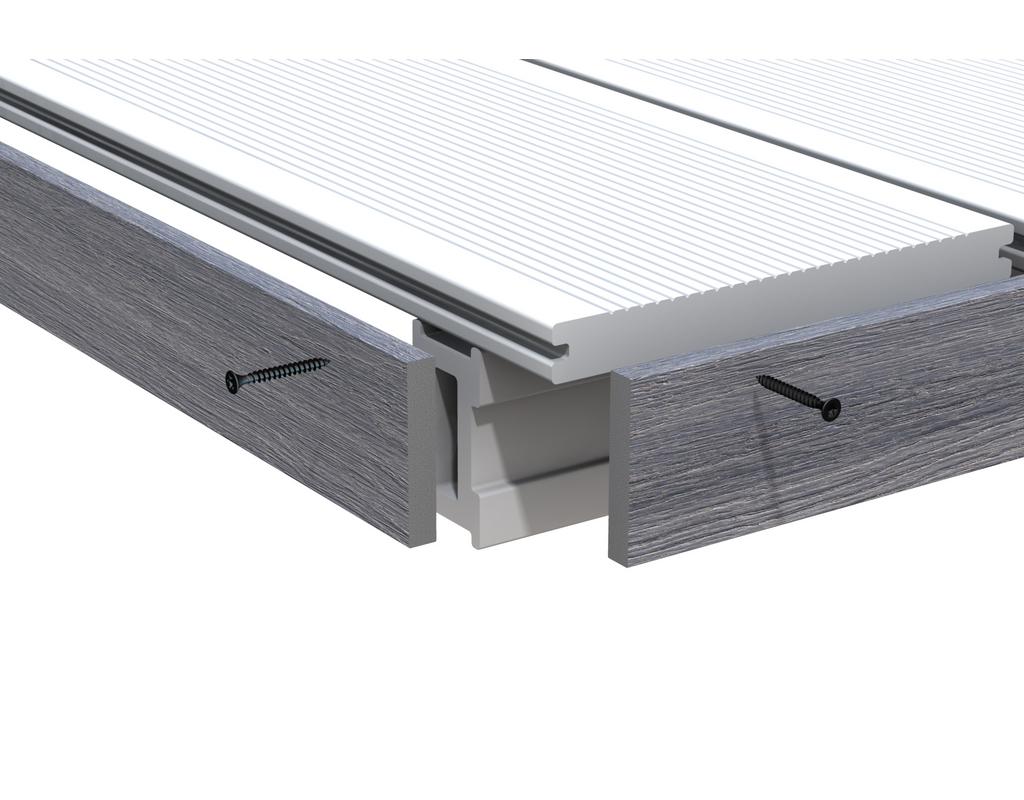 DreamDeck WPC PLATINUM Abschluss Grau 10x60x2000mm