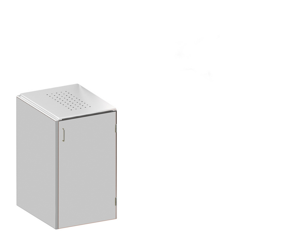 BINTO HPL lichtgrau Variante/Set 1er-Box, Edelstahl-Deckel