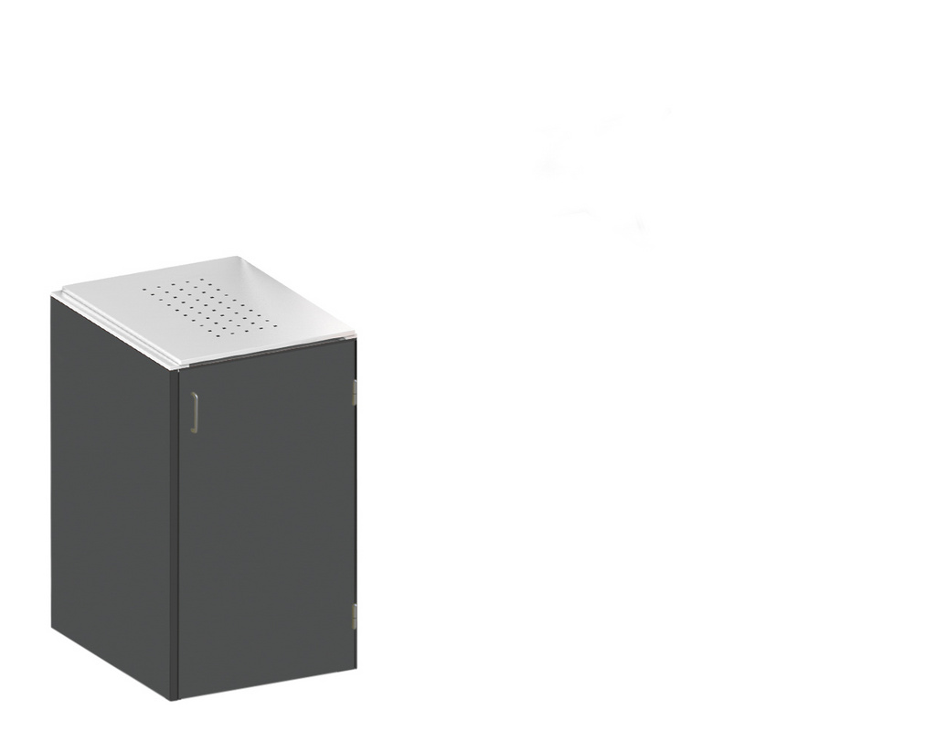 Binto HPL schiefer Variante/Set 1er-Box, Edelstahl-Deckel