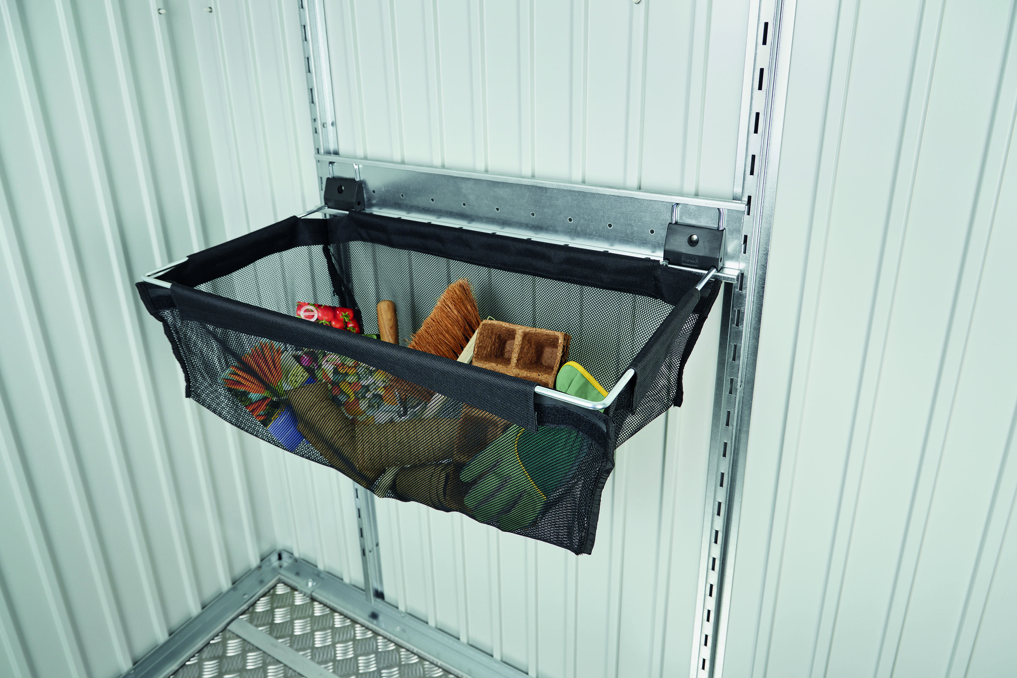 Biohort Einhängesack mit Schiene für (Gerätehäuser und Geräteschrank) - (Lagerartikel)