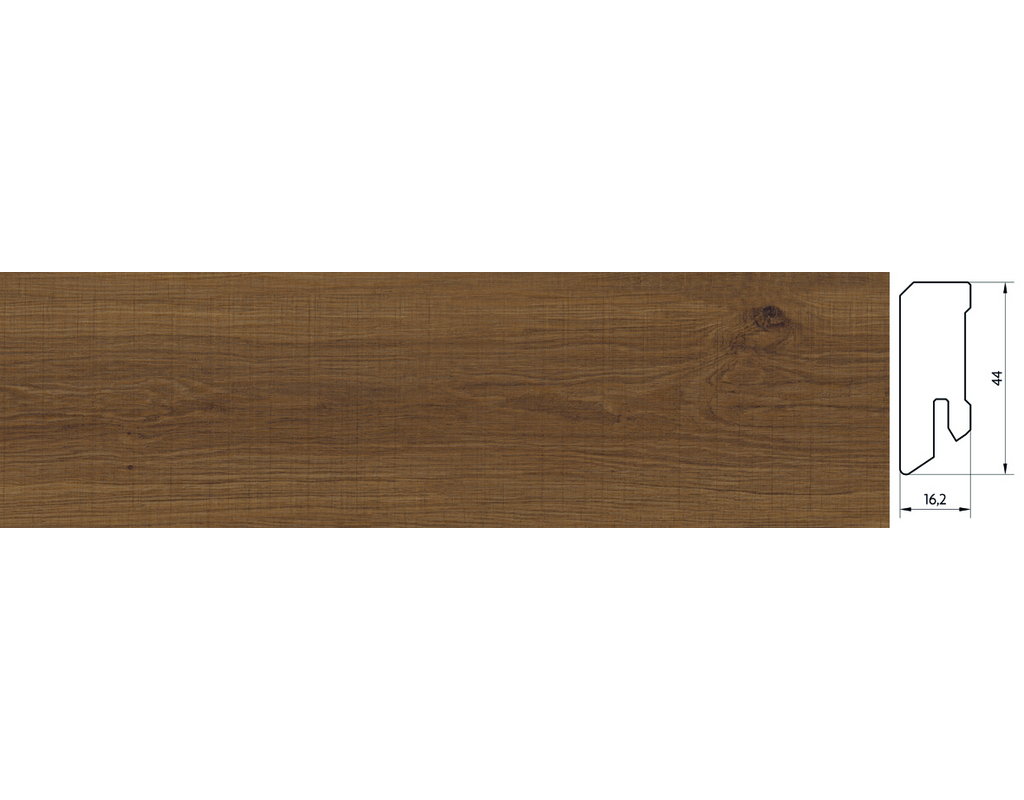 Designervinyl Steckfußleiste (L-1224 Cognaceiche)