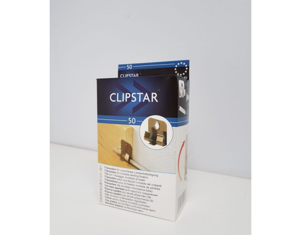 BCL 50 Befestigungsclipse Clipstar für Steckfussleisten L-1060, 1061, 1062