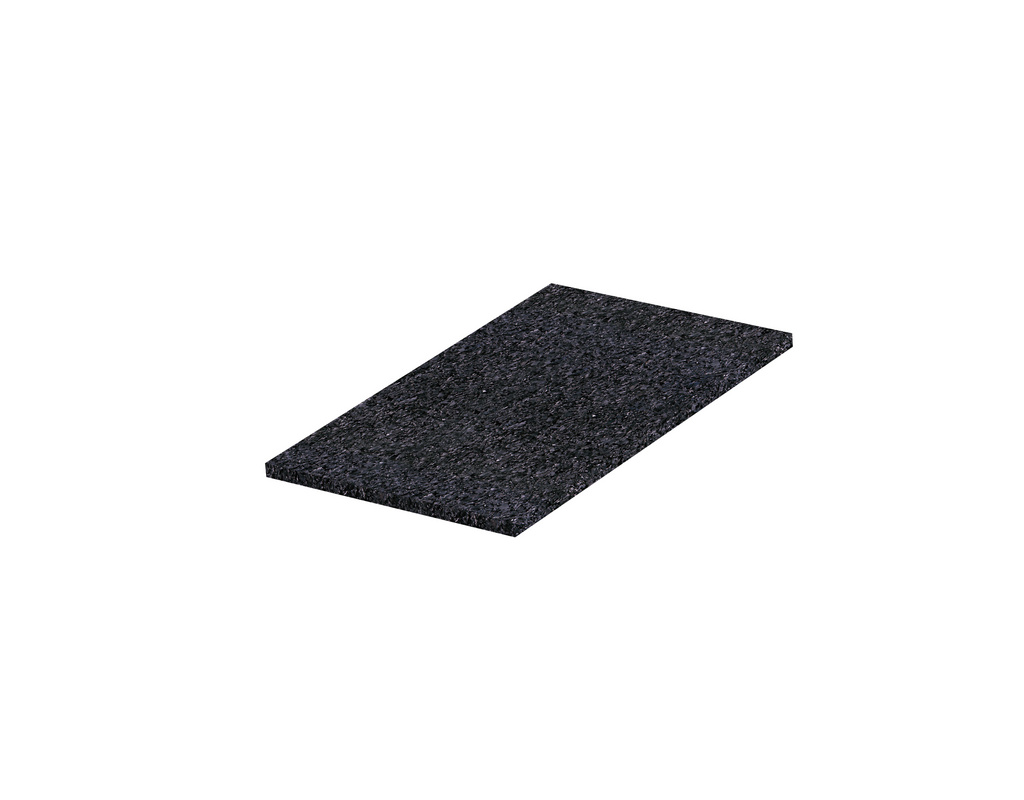 Gummipad schwarz 100x60x3 mm