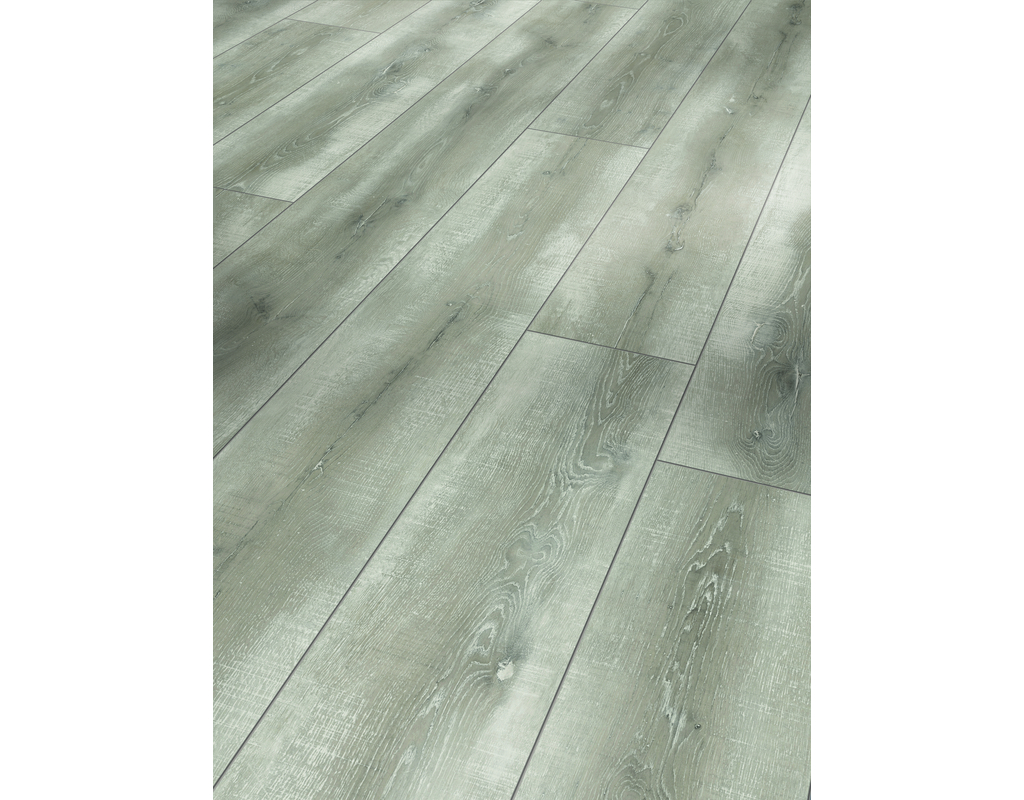 Laminat Trendtime 6 Eiche Vintage grau Schlossdiele Antikmattstruktur 4-seitig gefast 2200x243x9mm