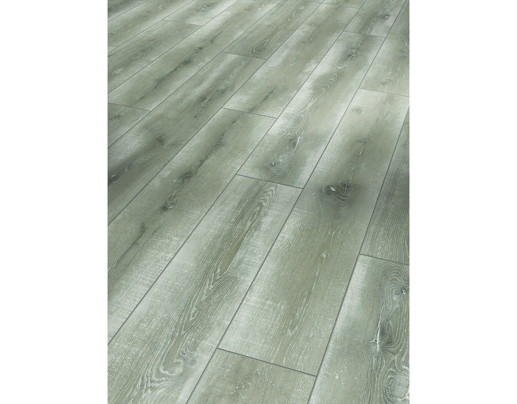 Laminat Classic 1050 Eiche Vintage Grau LHD Antikmattstruktur 4-seitig gefast 1285x194x8mm