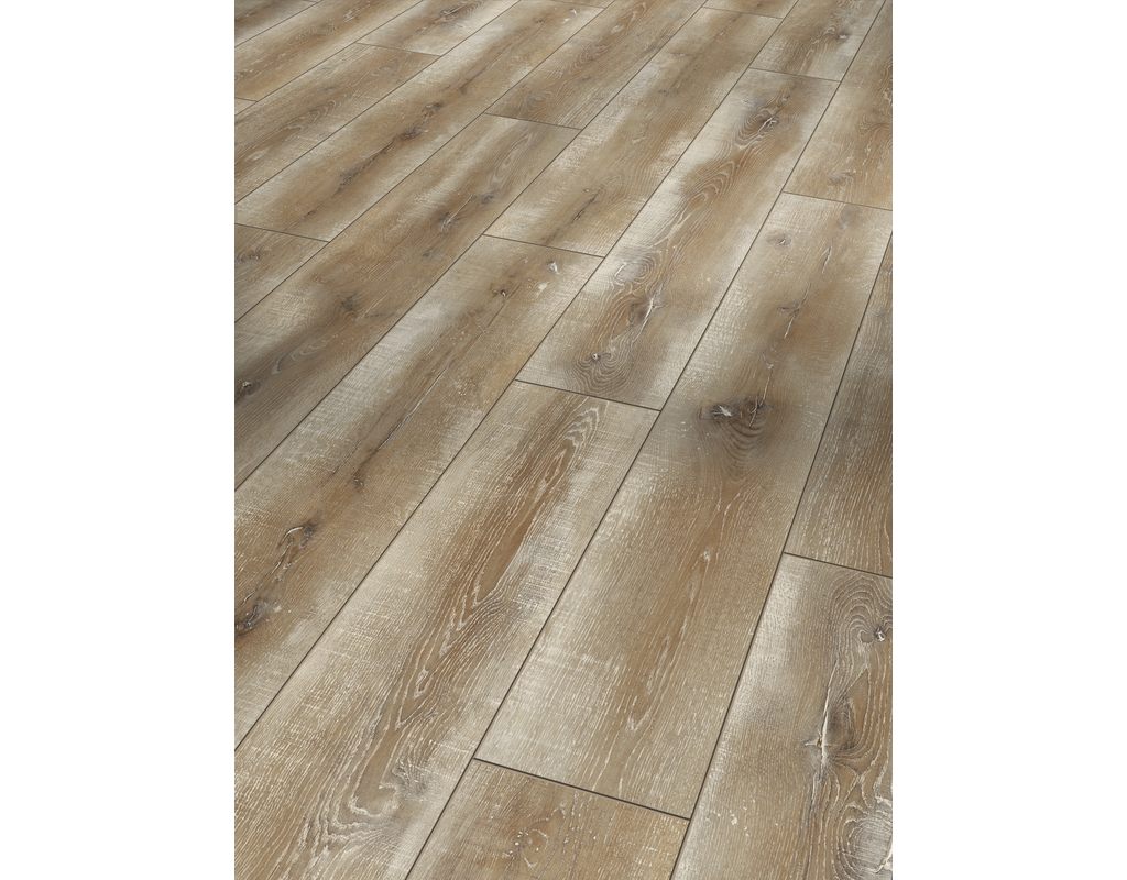 Laminat Classic 1050 Eiche Vintage natur LHD Antikmattstruktur 4-seitig gefast 1285x194x8mm