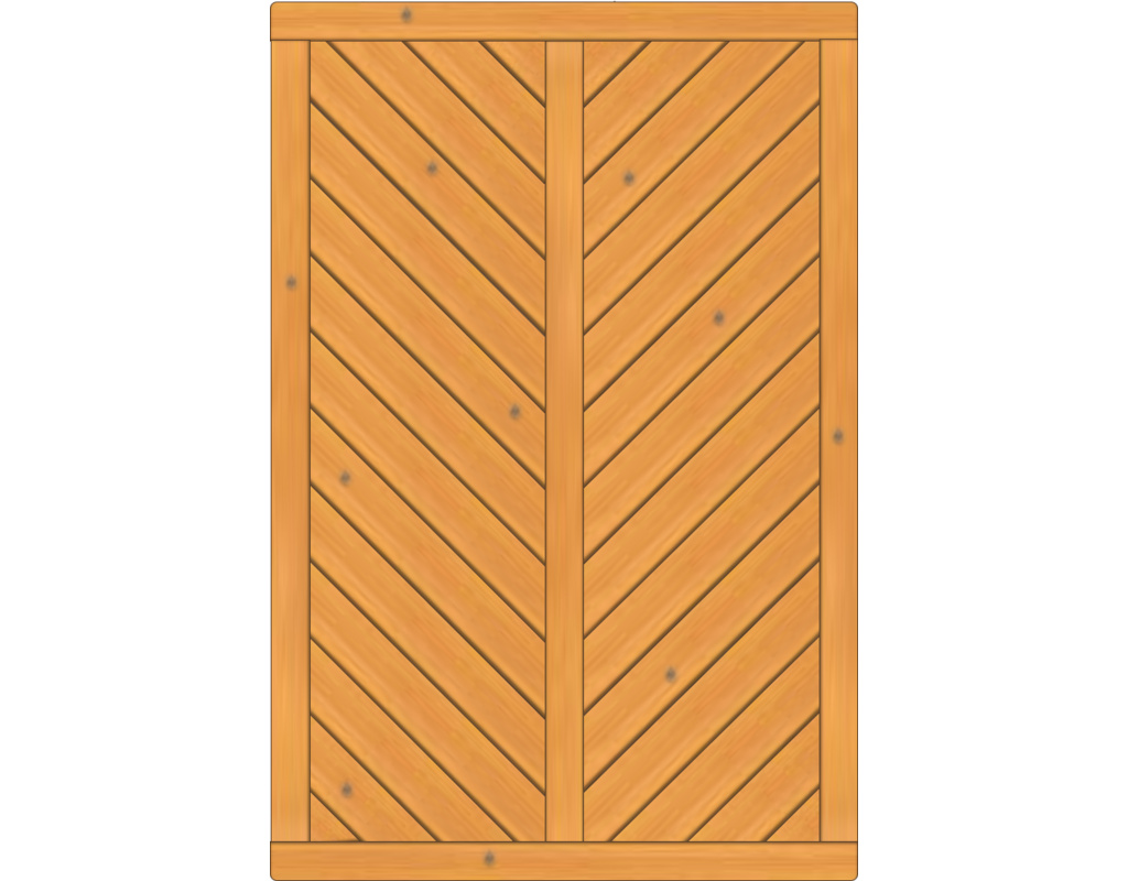 Lugano Dichtzaun, Fichte Pinie 120x180cm, geschlossen