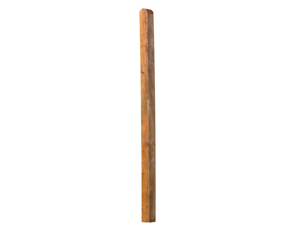 Pfosten BRAUN Kopf gerundet allseitig glatt, 9x9x190 cm
