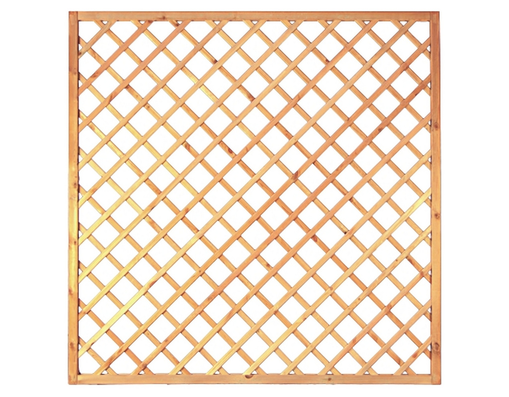 Diagonal-Rankzaun grün 10x10cm 180x180cm Rahmen 45/45mm