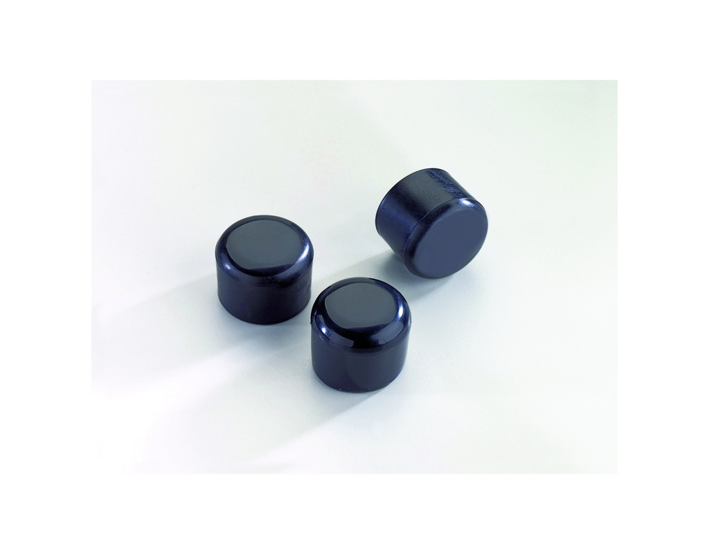 Rundrohrpfostenkappe Kunststoff schwarz für 34mm Durchmesser