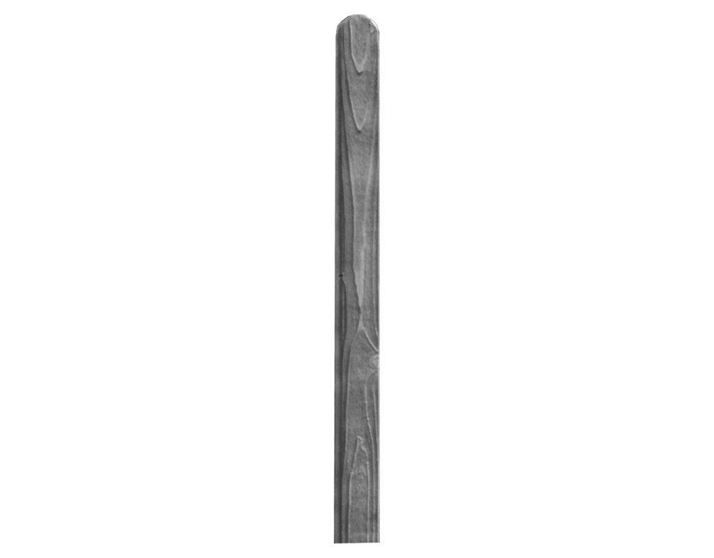 BARTEK-Serie Pfosten 9x9x190cm Kopf gerundet grau lasiert