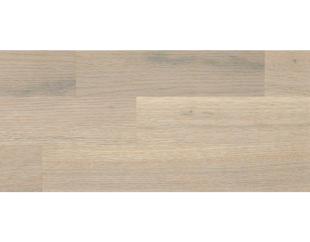 HOLZLOC Holz-Fertigparkett, 3-Stab Donaueiche rustikal, weiß lackiert